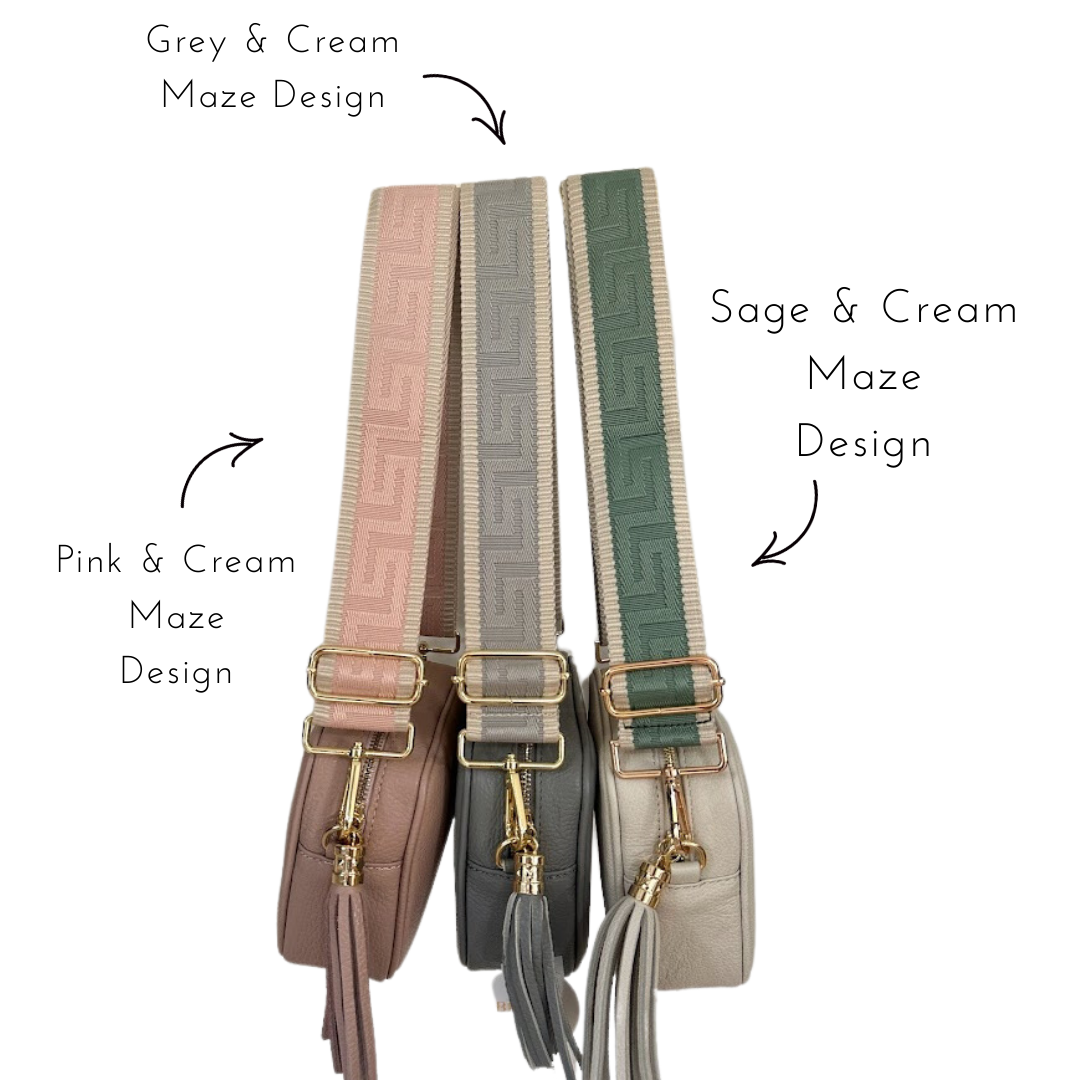 Maze design - Woven Detailed Bag Straps