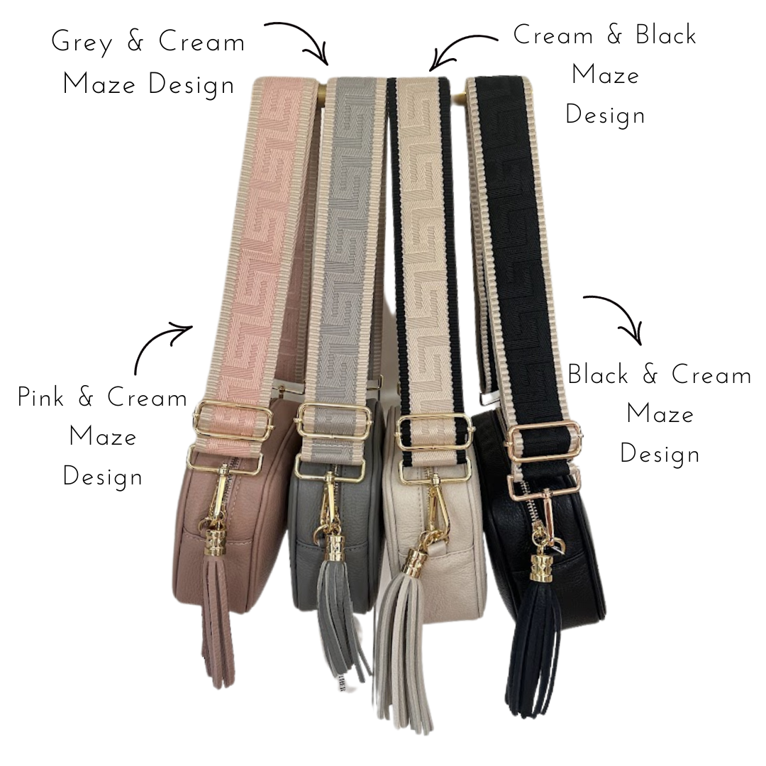 Maze design - Woven Detailed Bag Straps