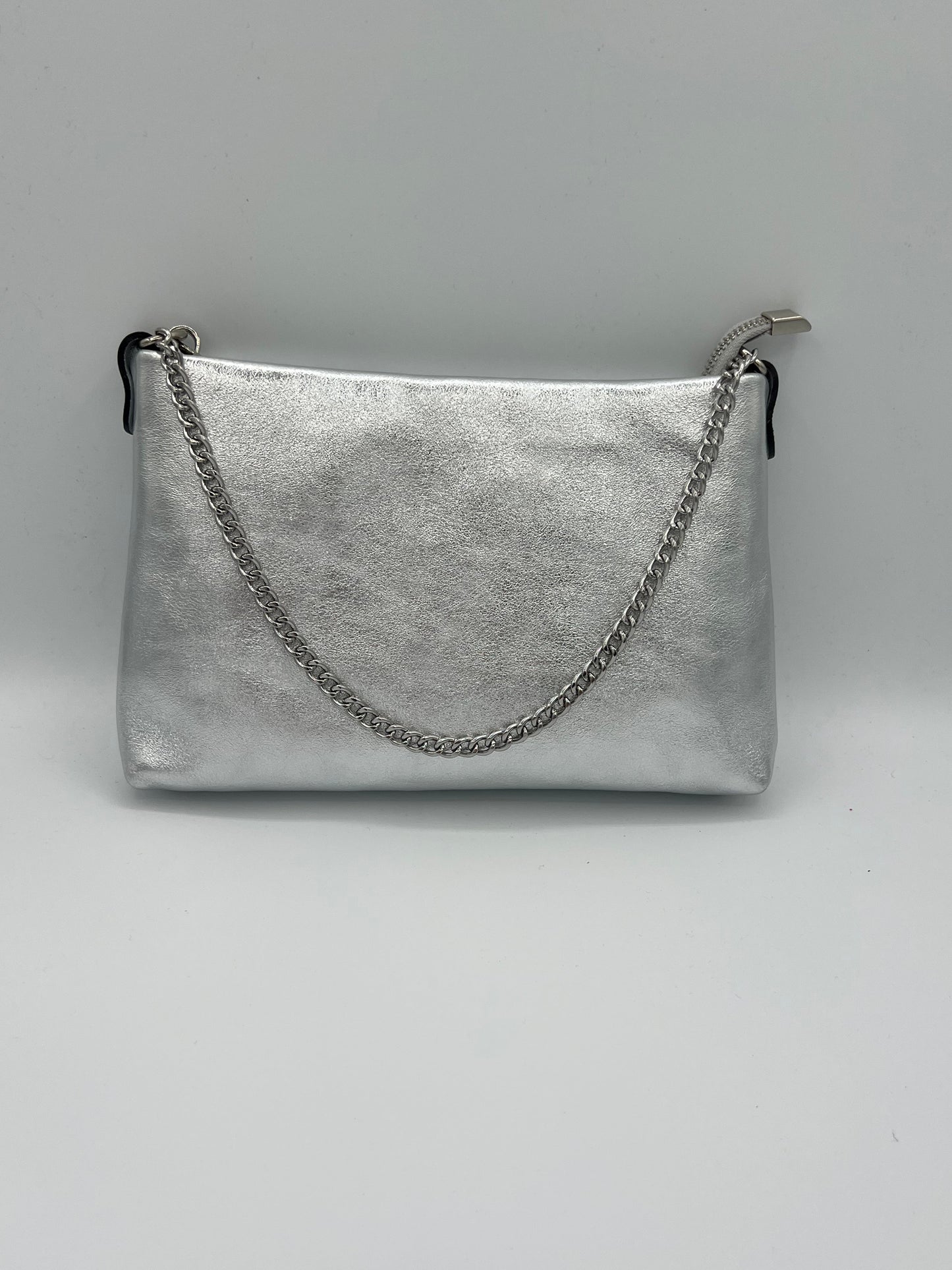 Nyla Leather Chain Clutch / Crossbody -