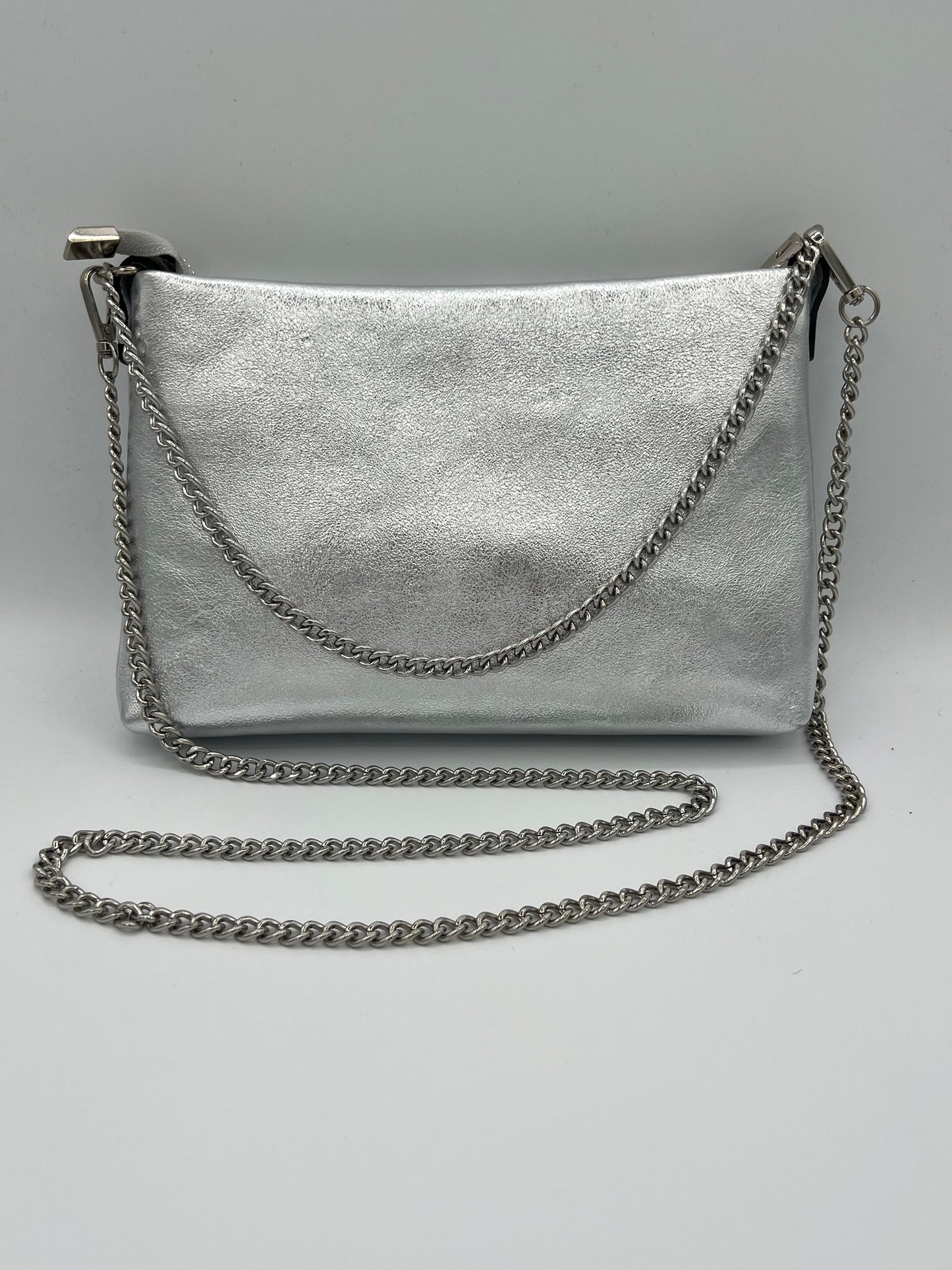 Nyla Leather Chain Clutch / Crossbody -