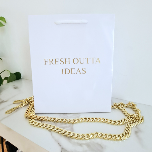 Chunky Gold Chain - Bag Strap