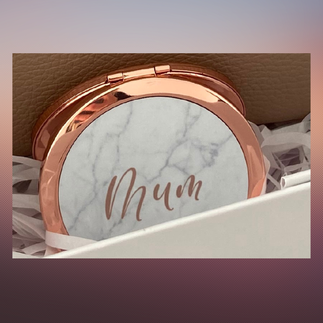 Compact Mirror - Rose Gold - Personalised