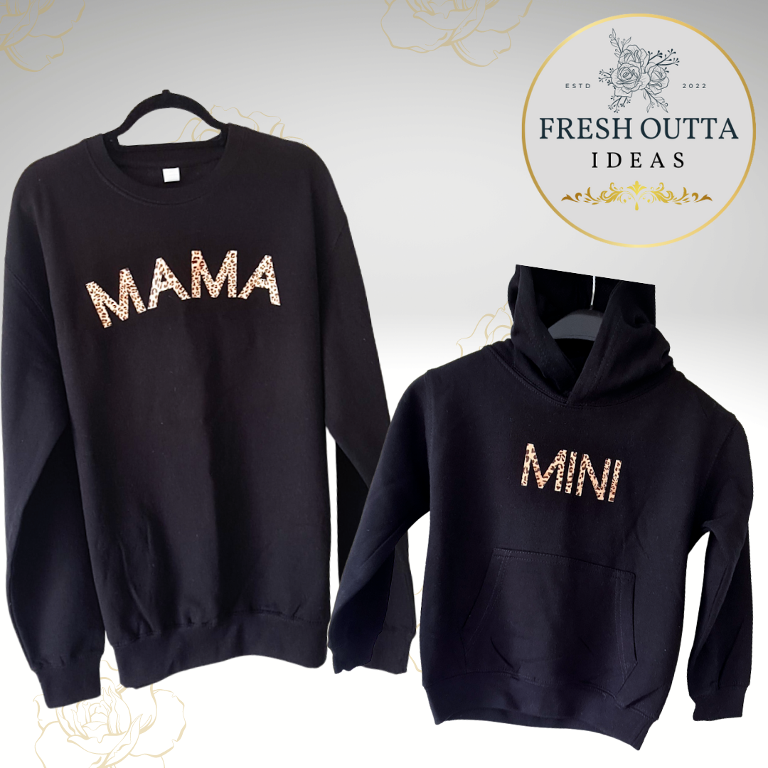 MAMA & MINI Black Sweatshirt & Hoody