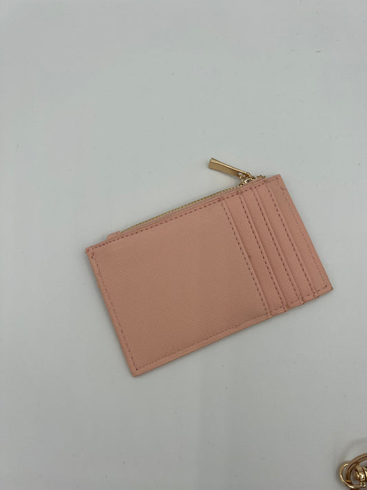 Card Wallet with Coin Purse (Vegan) - Pale Pink